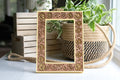 A 4x6 yellow lemon picture frame with laser cut lemons and the option for custom engraving to make a fruit lover gift.